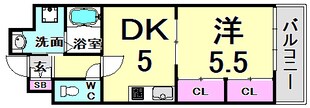 コスタレイ神戸三宮の物件間取画像